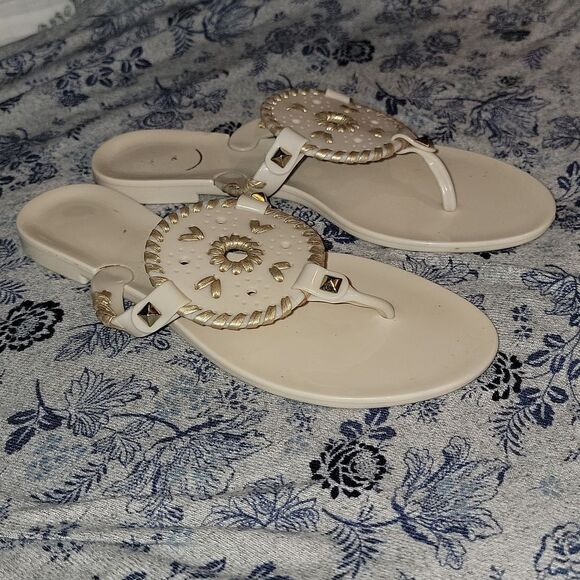 Jack Rogers Georgica Jelly Thong Sandals Women's Size 5 - Picture 9 of 10